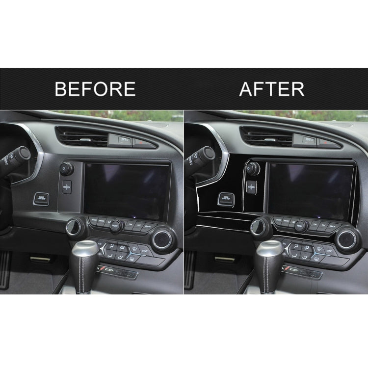For Chevrolet Corvette C7 2014-2019 Car Central Control Decorative Sticker, Left Drive, Central Control