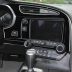 For Chevrolet Corvette C7 2014-2019 Car Air Outlet + Navigation Panel Decorative Sticker, Left Drive, Air Outlet + Navigation Panel