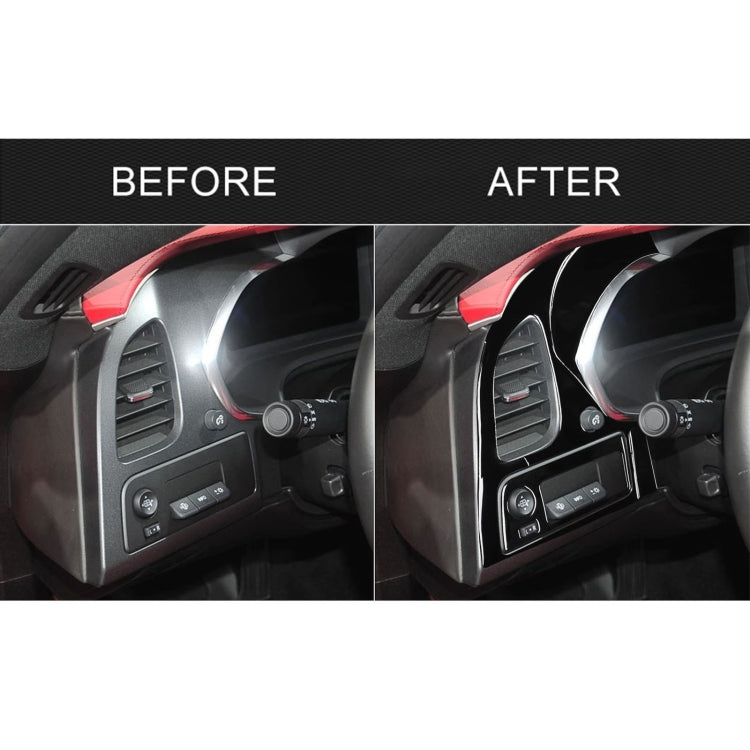 For Chevrolet Corvette C7 2014-2019 Car Air Outlet + Navigation Panel Decorative Sticker, Left Drive, Air Outlet + Navigation Panel