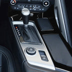 For Chevrolet Corvette C7 2014-2019 5 in 1 Car Water Cup Frame Panel Decorative Sticker, Left Drive, Water Cup Frame Panel