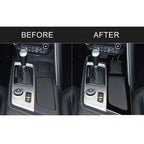 For Chevrolet Corvette C7 2014-2019 5 in 1 Car Water Cup Frame Panel Decorative Sticker, Left Drive, Water Cup Frame Panel
