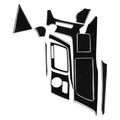 For Chevrolet Corvette C7 2014-2019 11 in 1 Car Gear Water Cup Panel Decorative Sticker, Left Drive, Gear Water Cup Panel