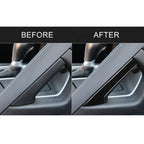For Chevrolet Corvette C7 2014-2019 5 in 1 Car Central Handle Both Side Decorative Sticker, Left Drive, Central Handle Both Side