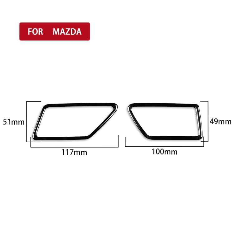 For Mazda 3 Axela 2010-2013 Car Defogging Vent Decorative Sticker, Left Drive, Defogging Vent, Left Drive