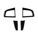 For Mazda 3 Axela 2010-2013 4 in 1 Car Steering Wheel Decorative Sticker, Left and Right Drive Universal, Steering Wheel