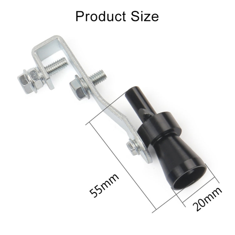 Universal Aluminum Turbo Sound Exhaust Muffler Pipe Whistle Car / Motorcycle Simulator Whistler, Size: S, Outside Diameter: 20mm, Size: S (Black), Size: S (Gold), Size: S (Blue), Size: S (Red), Size: S (Silver)
