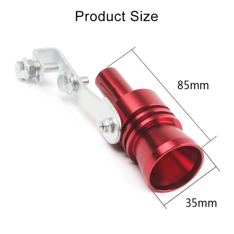 Universal Aluminum Turbo Sound Exhaust Muffler Pipe Whistle Car / Motorcycle Simulator Whistler, Size: XL, Outside Diameter: 35mm, Size: XL (Blue), Size: XL (Red), Size: XL (Silver), Size: XL (Black), Size: XL (Gold)