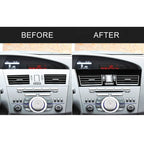 For Mazda 3 Axela 2010-2013 2 in 1 Car Central Vent Set A Decorative Sticker, Left Drive, Central Vent Set A, Left Drive