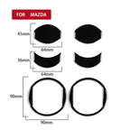 For Mazda 3 Axela 2010-2013 Car AC Air Outlet Decorative Sticker, Left and Right Drive Universal, AC Air Outlet