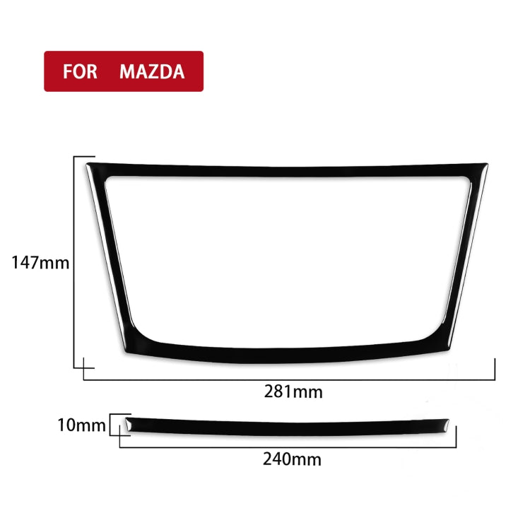 For Mazda 3 Axela 2010-2013 Car Navigation Outside Frame Decorative Sticker, Left and Right Drive Universal, Navigation Outside Frame
