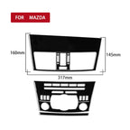 For Mazda 3 Axela 2010-2013 4 in 1 Car Central Control Radio Set A Decorative Sticker, Left Drive, Central Control Radio Set A, Left Drive