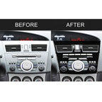 For Mazda 3 Axela 2010-2013 4 in 1 Car Central Control Radio Set A Decorative Sticker, Left Drive, Central Control Radio Set A, Left Drive