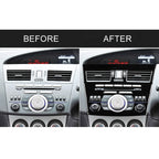 For Mazda 3 Axela 2010-2013 4 in 1 Car Central Control Radio Set A Decorative Sticker, Right Drive, Central Control Radio Set A, Right Drive