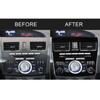 For Mazda 3 Axela 2010-2013 4 in 1 Car Central Control Radio Set B Decorative Sticker, Left Drive, Central Control Radio Set B, Left Drive