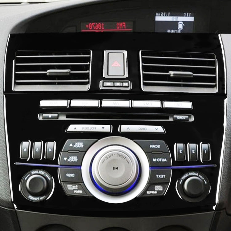 For Mazda 3 Axela 2010-2013 4 in 1 Car Central Control Radio Set B Decorative Sticker, Right Drive, Central Control Radio Set B, Right Drive