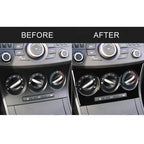 For Mazda 3 Axela 2010-2013 Car AC Button B Decorative Sticker, Left and Right Drive Universal, AC Button B
