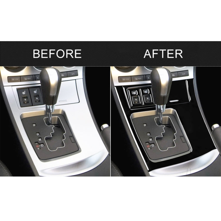 For Mazda 3 Axela 2010-2013 5 in 1 Car Gear Frame Set B Decorative Sticker, Left Drive, Gear Frame Set B, Left Drive