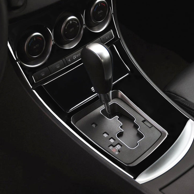 For Mazda 3 Axela 2010-2013 4 in 1 Car AC Gear Frame Set A Decorative Sticker, Left Drive, AC Gear Frame Set A, Left Drive