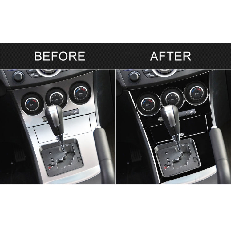 For Mazda 3 Axela 2010-2013 4 in 1 Car AC Gear Frame Set B Decorative Sticker, Left Drive, AC Gear Frame Set B, Left Drive