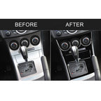 For Mazda 3 Axela 2010-2013 4 in 1 Car AC Gear Frame Set B Decorative Sticker, Left Drive, AC Gear Frame Set B, Left Drive