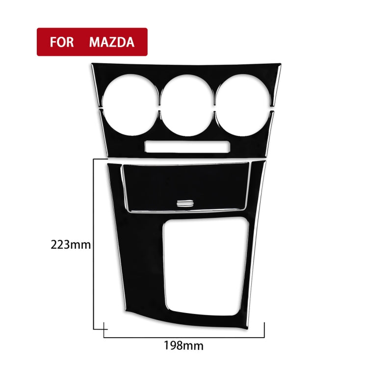 For Mazda 3 Axela 2010-2013 4 in 1 Car AC Gear Frame Set B Decorative Sticker, Right Drive, AC Gear Frame Set B, Right Drive