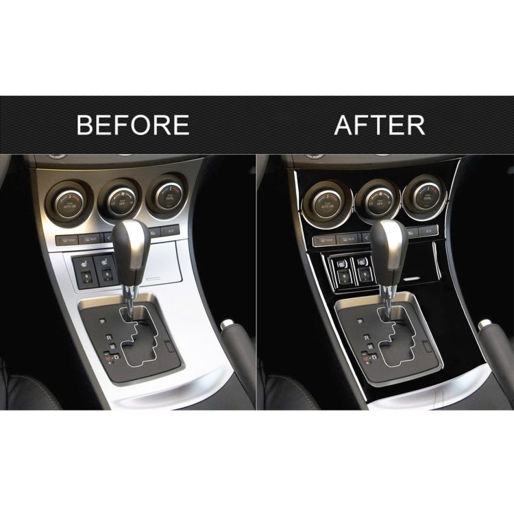 For Mazda 3 Axela 2010-2013 7 in 1 Car AC Gear Frame Set C Decorative Sticker, Left Drive, AC Gear Frame Set C, Left Drive
