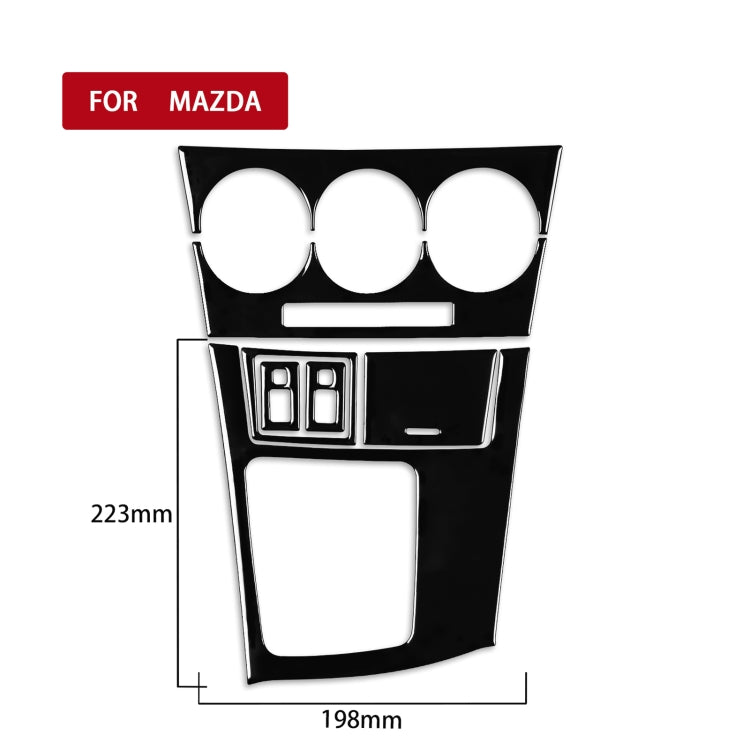 For Mazda 3 Axela 2010-2013 7 in 1 Car AC Gear Frame Set D Decorative Sticker, Left Drive, AC Gear Frame Set D, Left Drive