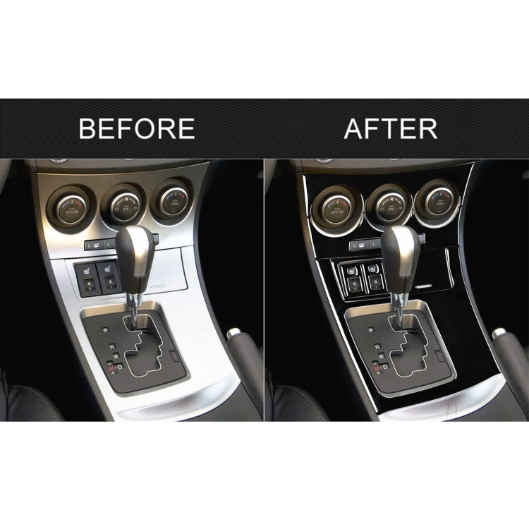 For Mazda 3 Axela 2010-2013 7 in 1 Car AC Gear Frame Set D Decorative Sticker, Left Drive, AC Gear Frame Set D, Left Drive