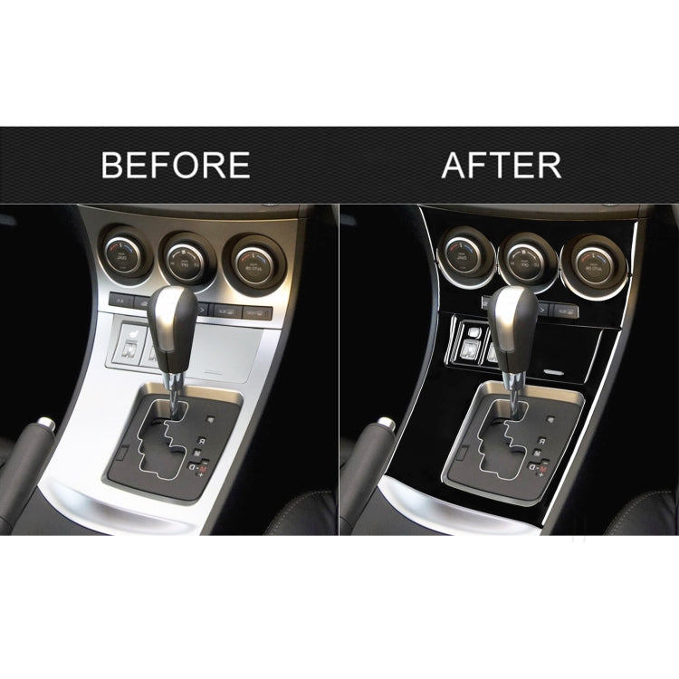 For Mazda 3 Axela 2010-2013 7 in 1 Car AC Gear Frame Set D Decorative Sticker, Right Drive, AC Gear Frame Set D, Right Drive