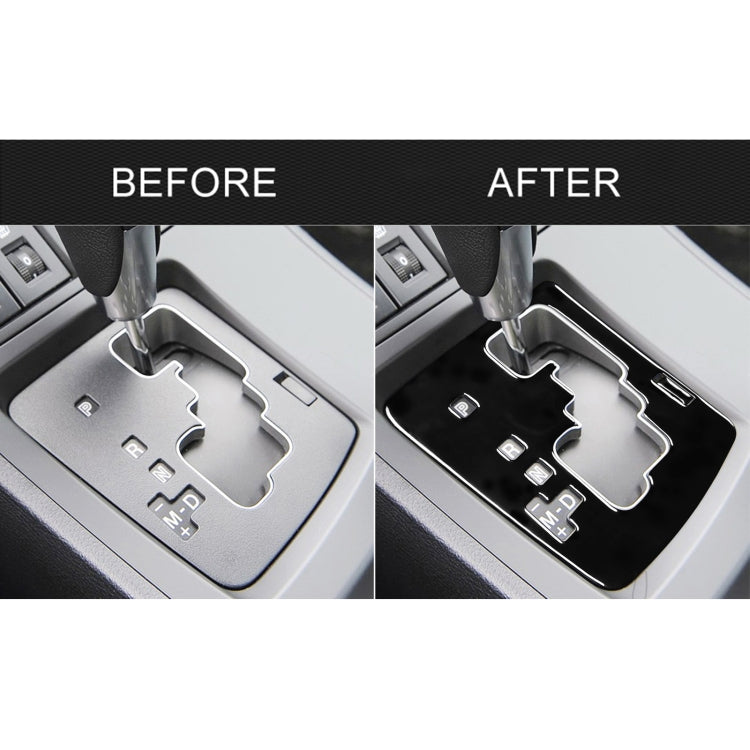 For Mazda 3 Axela 2010-2013 2 in 1 Car Gear Panel Decorative Sticker, Left Drive, Gear Panel, Left Drive