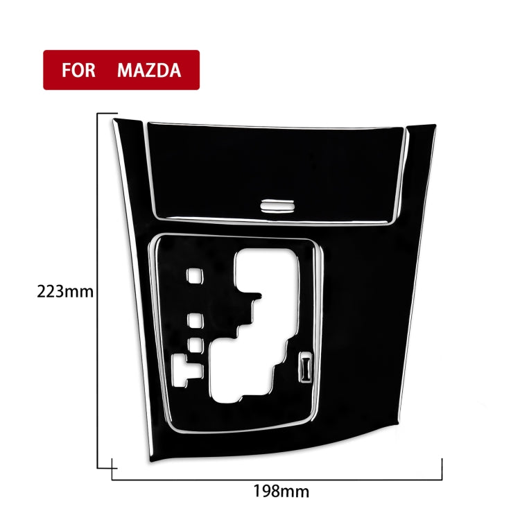 For Mazda 3 Axela 2010-2013 4 in 1 Car Gear Panel Set A Decorative Sticker, Left Drive, Gear Panel Set A, Left Drive