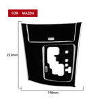 For Mazda 3 Axela 2010-2013 4 in 1 Car Gear Panel Set A Decorative Sticker, Right Drive, Gear Panel Set A, Right Drive
