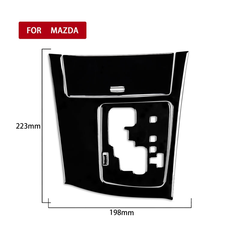 For Mazda 3 Axela 2010-2013 4 in 1 Car Gear Panel Set A Decorative Sticker, Right Drive, Gear Panel Set A, Right Drive