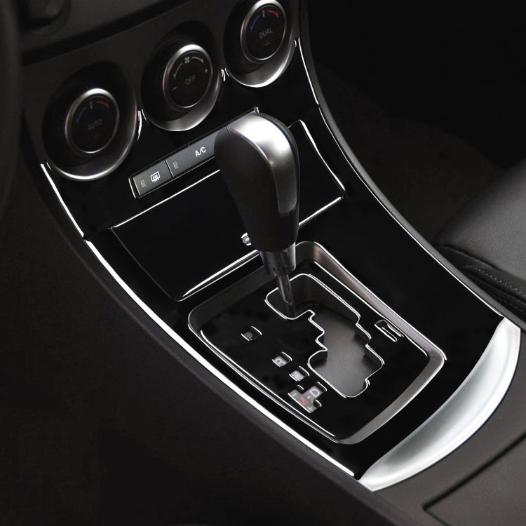 For Mazda 3 Axela 2010-2013 6 in 1 Car AC Gear Panel Set B Decorative Sticker, Left Drive, AC Gear Panel Set B, Left Drive