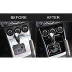 For Mazda 3 Axela 2010-2013 6 in 1 Car AC Gear Panel Set B Decorative Sticker, Left Drive, AC Gear Panel Set B, Left Drive