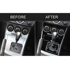 For Mazda 3 Axela 2010-2013 6 in 1 Car AC Gear Panel Set B Decorative Sticker, Right Drive, AC Gear Panel Set B, Right Drive