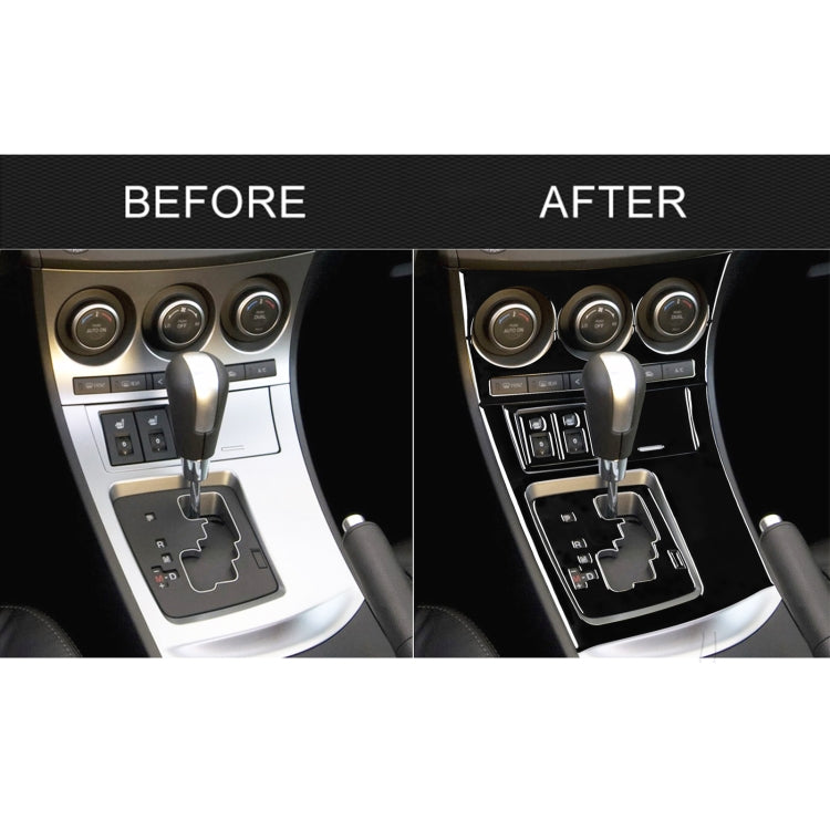 For Mazda 3 Axela 2010-2013 9 in 1 Car AC Gear Panel Set C Decorative Sticker, Left Drive, AC Gear Panel Set C, Left Drive