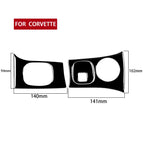 For Chevrolet Corvette C5 1998-2004 Car Key Panel + Headlight Switch Decorative Sticker, Left Drive, Key Panel + Headlight Switch