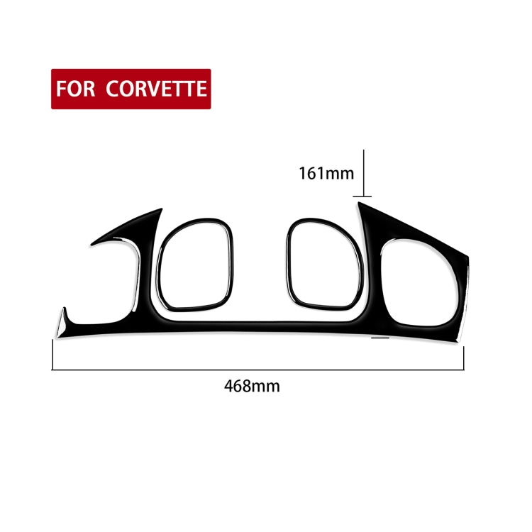 For Chevrolet Corvette C5 1998-2004 Car Copilot Air Outlet Set Decorative Sticker, Left Drive, Copilot Air Outlet Set