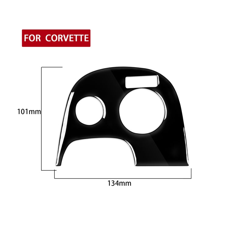 For Chevrolet Corvette C5 1998-1999 Car Lower Console A with Traction Control Decorative Sticker, Left Drive, Lower Console A with Traction Control