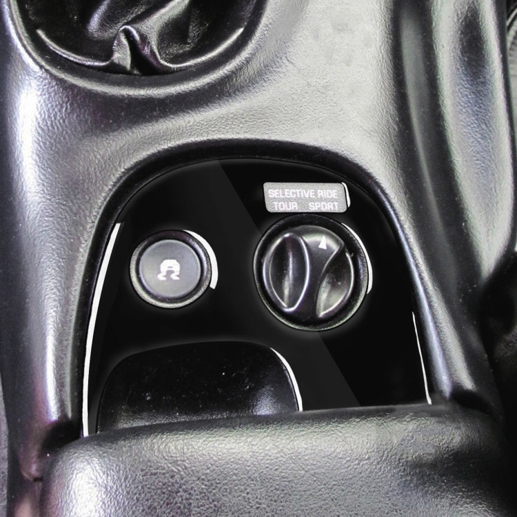For Chevrolet Corvette C5 1998-1999 Car Lower Console A with Traction Control Decorative Sticker, Left Drive, Lower Console A with Traction Control