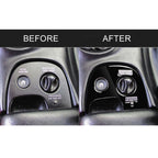 For Chevrolet Corvette C5 2000-2004 Car Lower Console B with Traction Control Decorative Sticker, Left Drive, Lower Console B with Traction Control