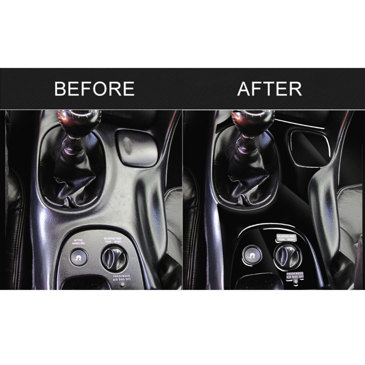 For Chevrolet Corvette C5 1998-2004 3 in 1 Car Gear Panel D Decorative Sticker, Left Drive, Gear Panel D