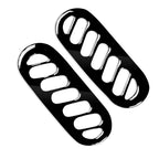 For Chevrolet Corvette C5 1998-2004 Car Side Door A-pillar Air Outlet Ring Decorative Sticker, Left Drive, Door A-pillar Air Outlet Ring