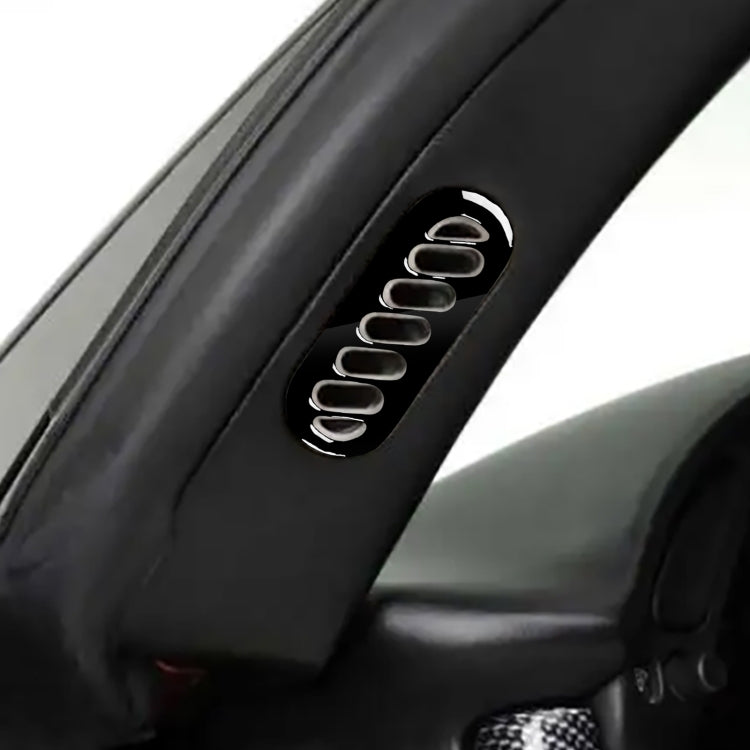 For Chevrolet Corvette C5 1998-2004 Car Side Door A-pillar Air Outlet Ring Decorative Sticker, Left Drive, Door A-pillar Air Outlet Ring