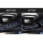 For Chevrolet Corvette C5 1998-2004 2 in 1 Car Door Control Panel Decorative Sticker, Left Drive, Door Control Panel