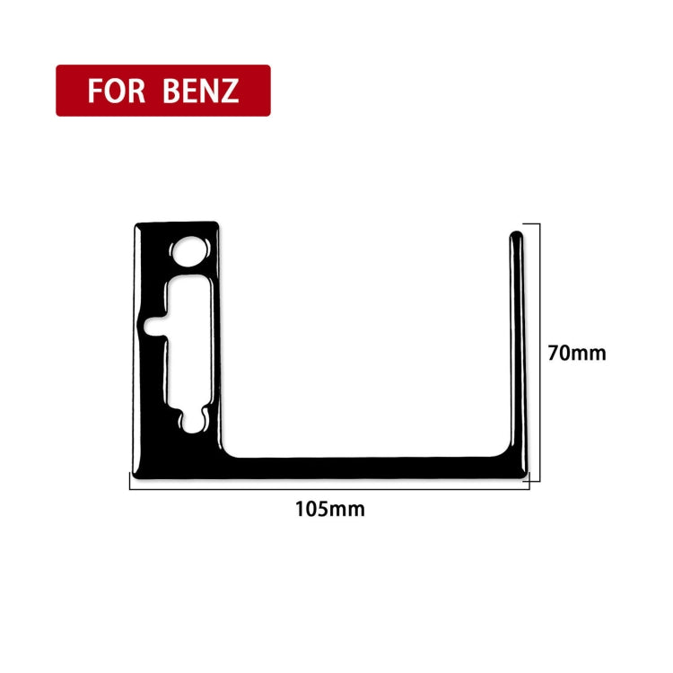 For Mercedes-Benz E-Class W210 1996-2002 Car Passenger AC Air Outlet Decorative Sticker, Left Drive, Passenger AC Air Outlet, Left Drive