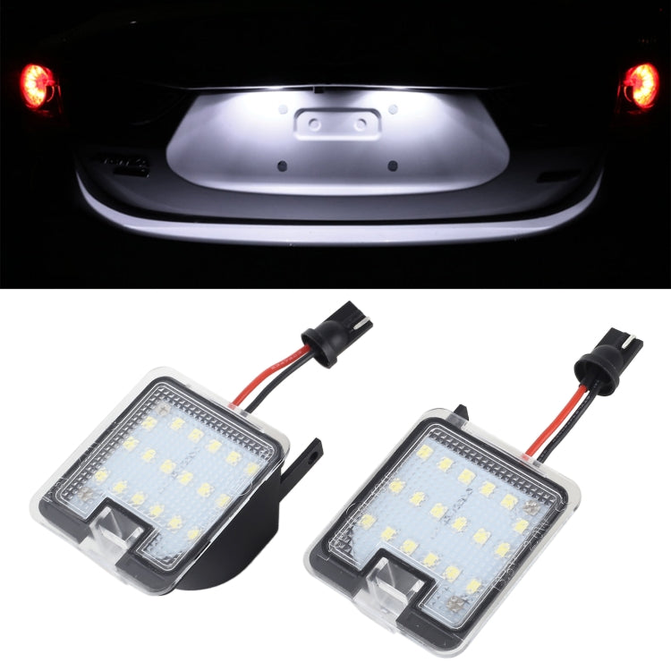 2pcs For Ford Focus 2015- Car License Plate Lamp, For Ford Focus 2015-