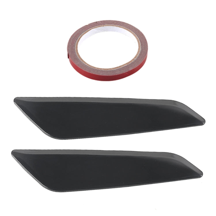 Car ABS Fender Decorative Sticker for BMW 5 Series 525Li 530Li, Bright Black, Bright Black