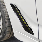 Car ABS Fender Decorative Sticker for BMW 5 Series 525Li 530Li, Bright Black, Bright Black